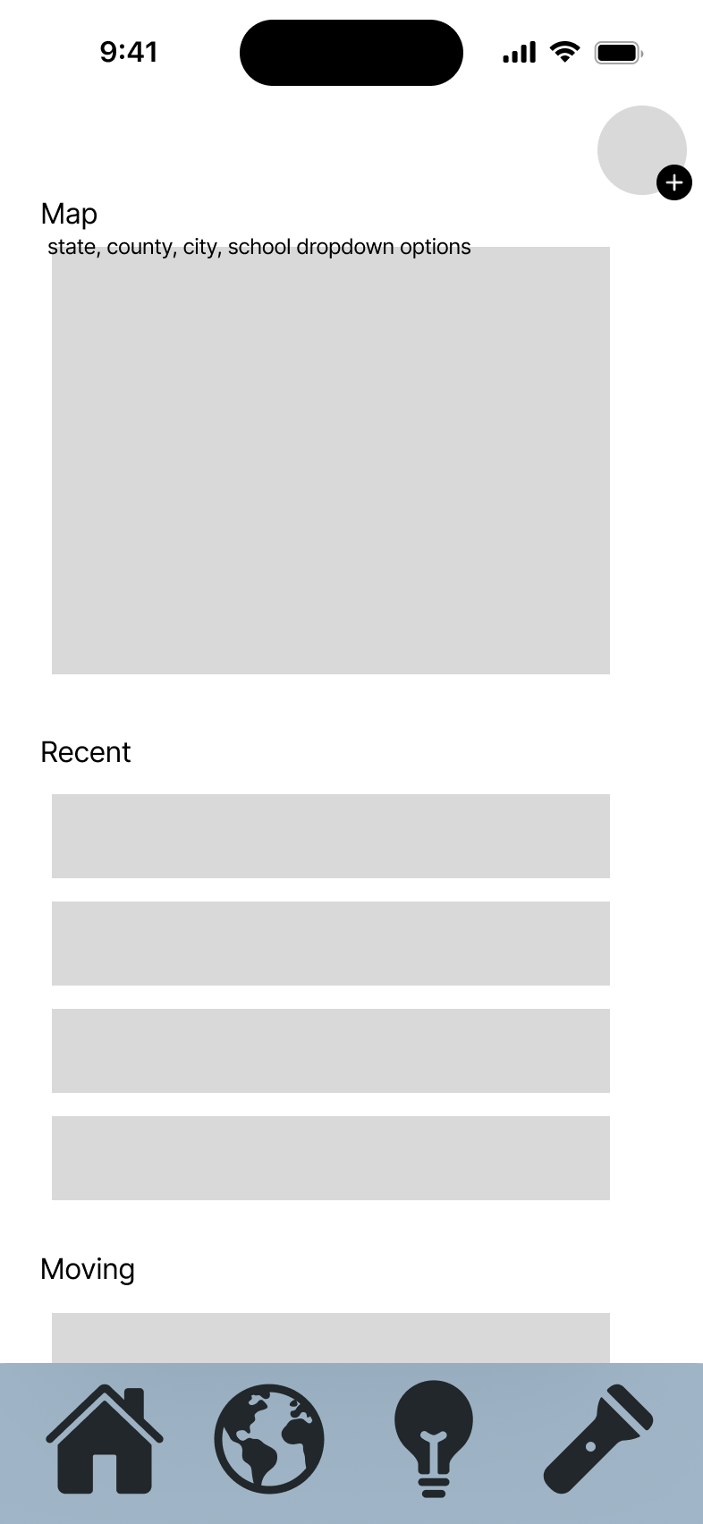 Map wireframe